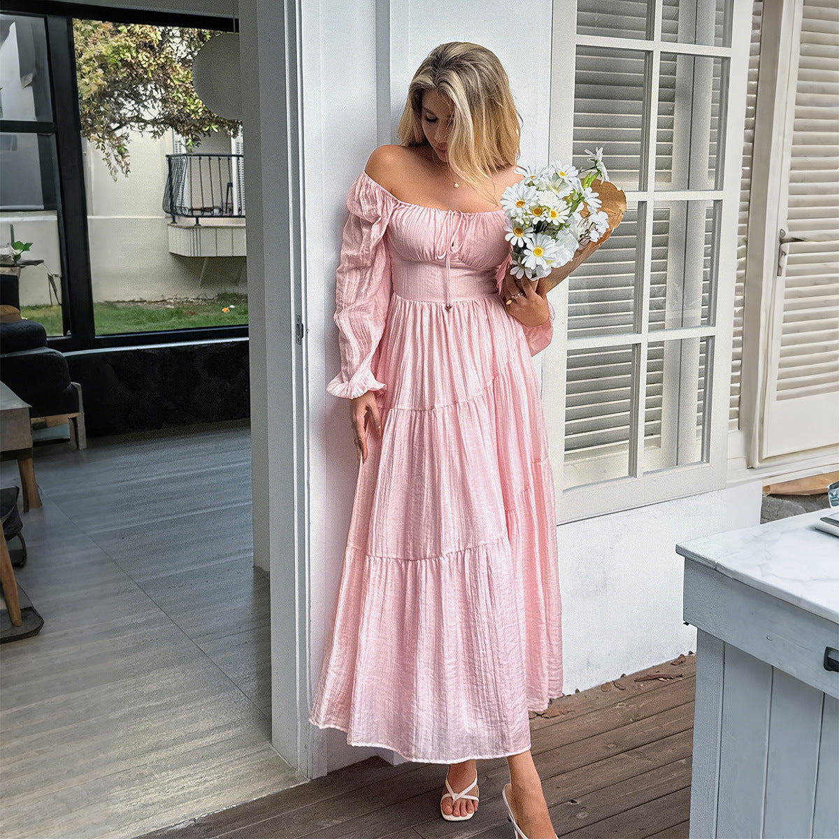 Vacation Long Sleeve Casual Dress Women's Clothing