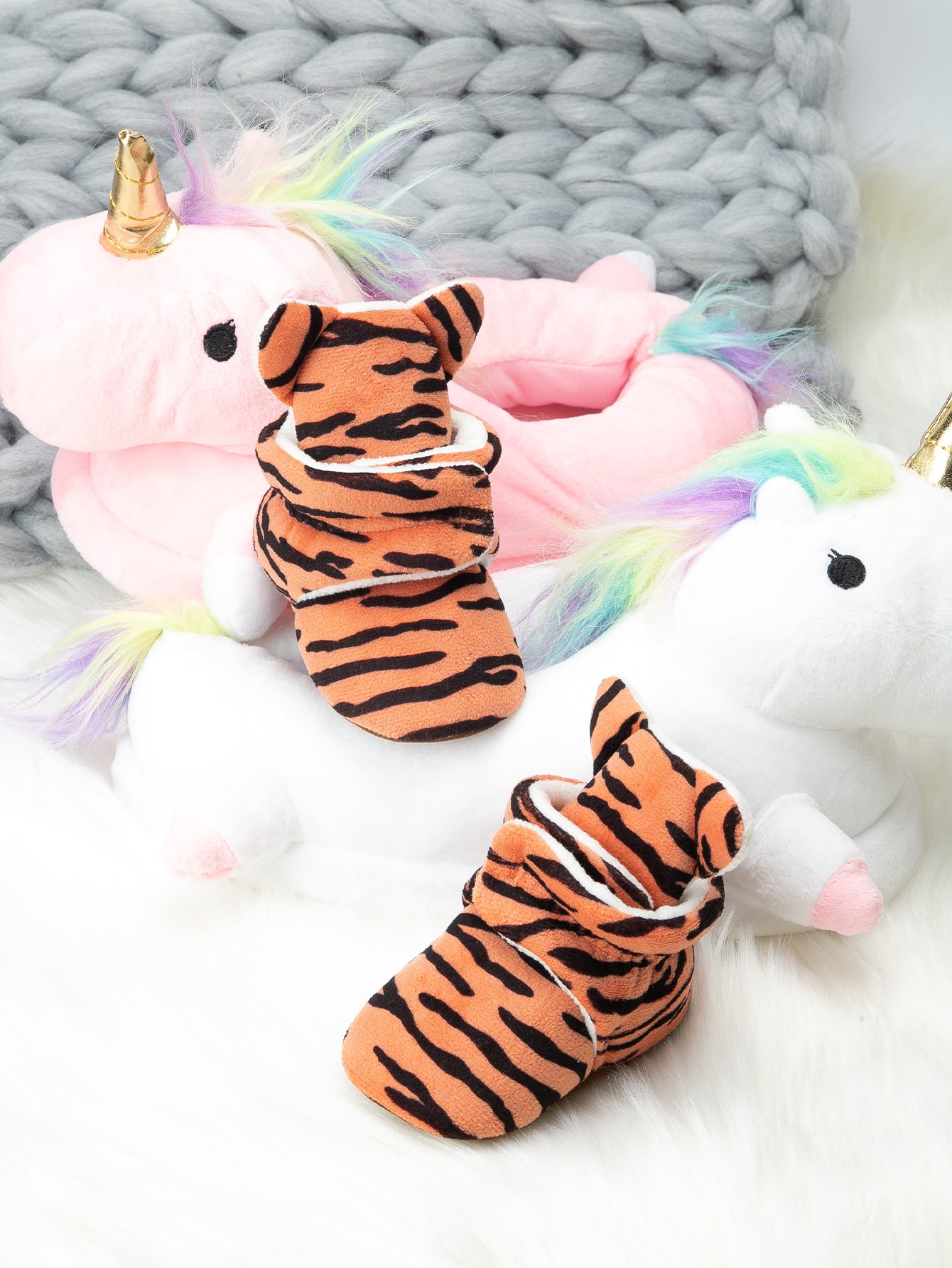 Newborn Baby Animals Warm Fleece Socks Shoes Autumn Winter