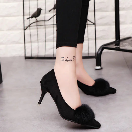 Autumn Women's Fashionable Pointed High Heels