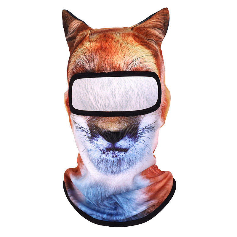 Summer Sun Protection Outdoor Mask 3D Animal Pattern