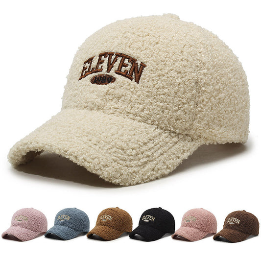 Winter Lambskin Thickened Warm Baseball Cap