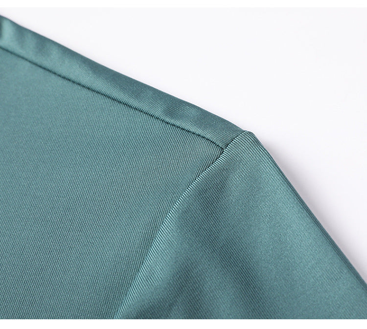 Summer Men's Short-sleeved Lapel Seamless