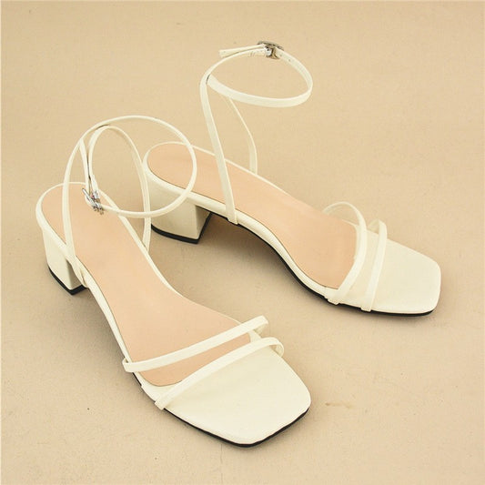 Women's Stiletto Chunky Heel Sandals