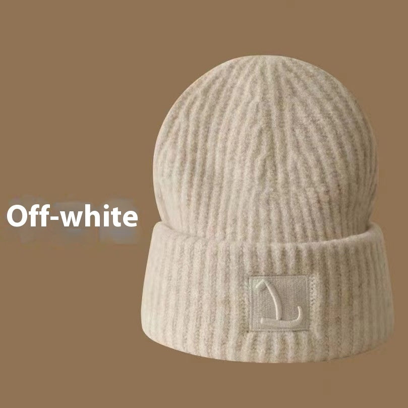 Autumn And Winter Warm-keeping And Cold-proof Ear Protection Beanie Hat Makes Face Look Smaller Knitted Hat