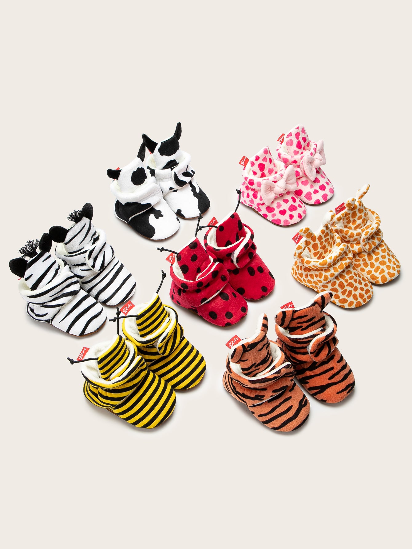 Newborn Baby Animals Warm Fleece Socks Shoes Autumn Winter