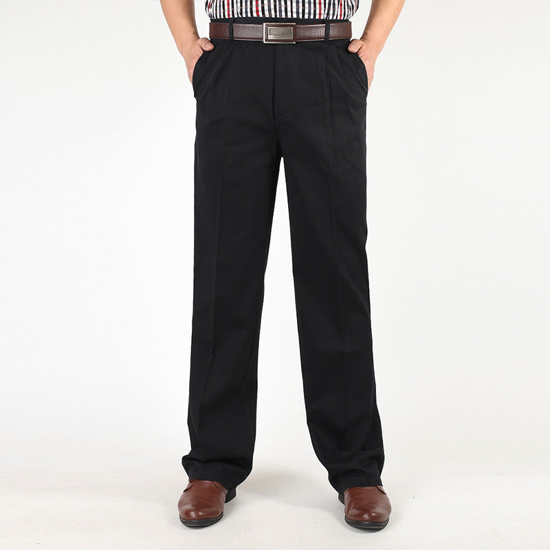 Thick Men's Pure Cotton Casual Pants