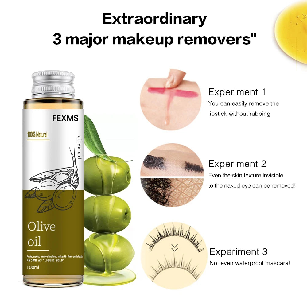 100% Natural Organic Olive Oil. Day Night Moisturizer for Skin Hair Care Face Cuticle Nail Care Natural Body Oils 100ml