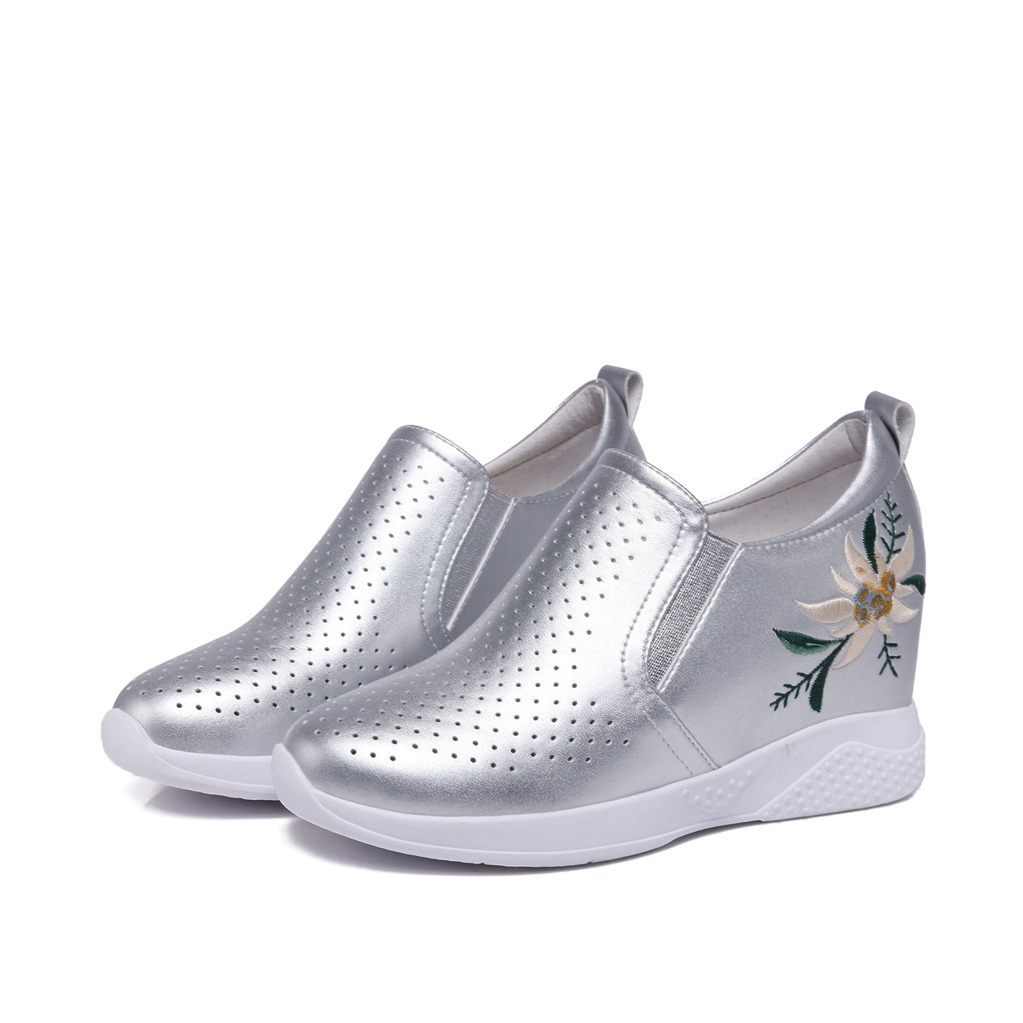 Autumn Insole Height Increasing All-Match Sports Lightweight Fleece-Lined Women's Shoes