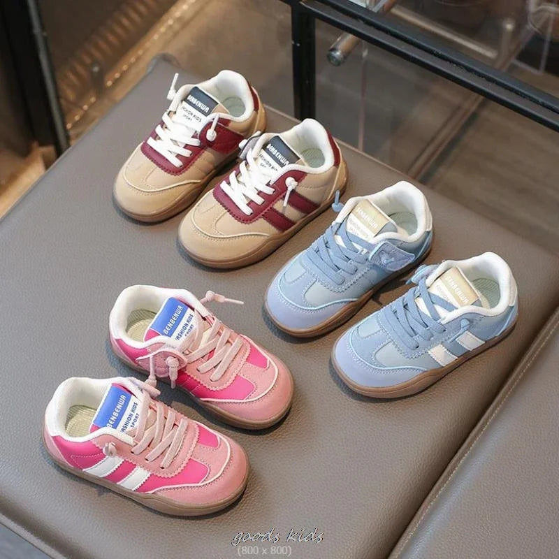 Autumn Winter Children's Casual Shoes Girls' Sneakers Fashion Children's Breathable Running Soft Shoes Size 22-31 Toddler 3Color