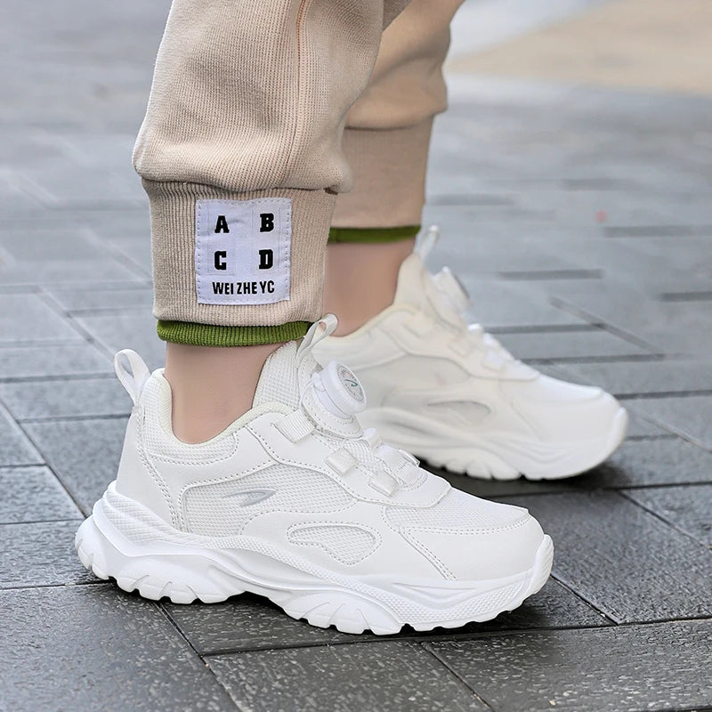2025 Hot Selling Autumn Childrens Sports Shoes Lightweight and Simple Solid Color Running Shoes Arch Support Training Shoes
