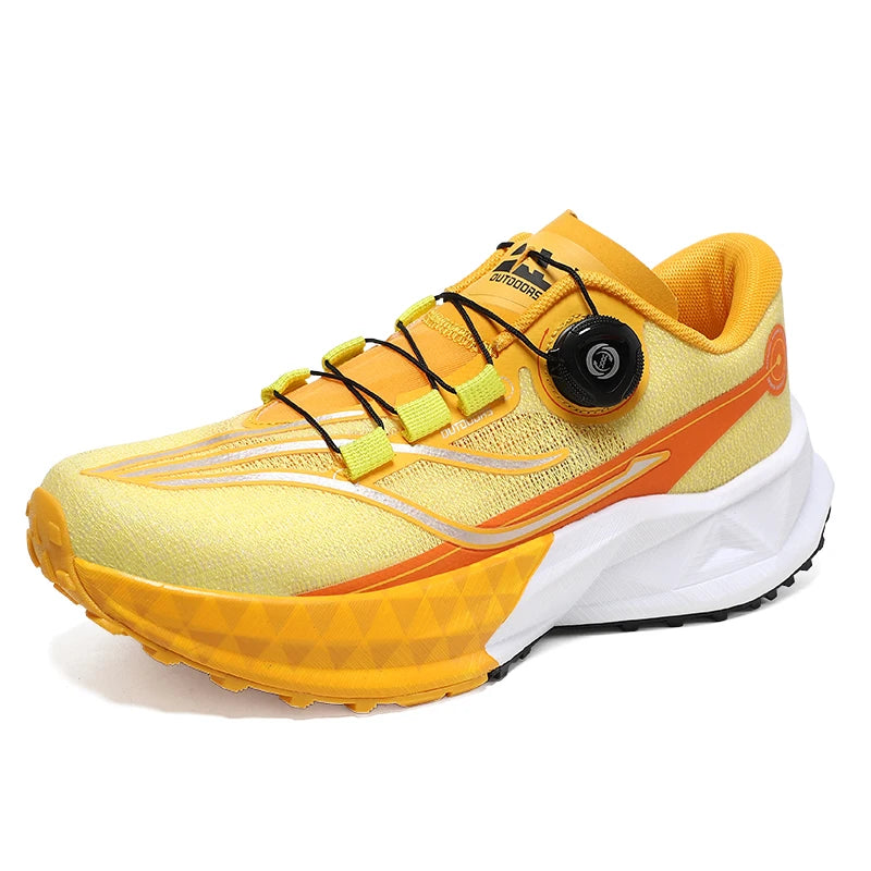2025 New Lightweight Outdoor Casual Sports Shoes With Rotating Buckle Carbon Plate And Popcorn Outsole Running Shoes For Men