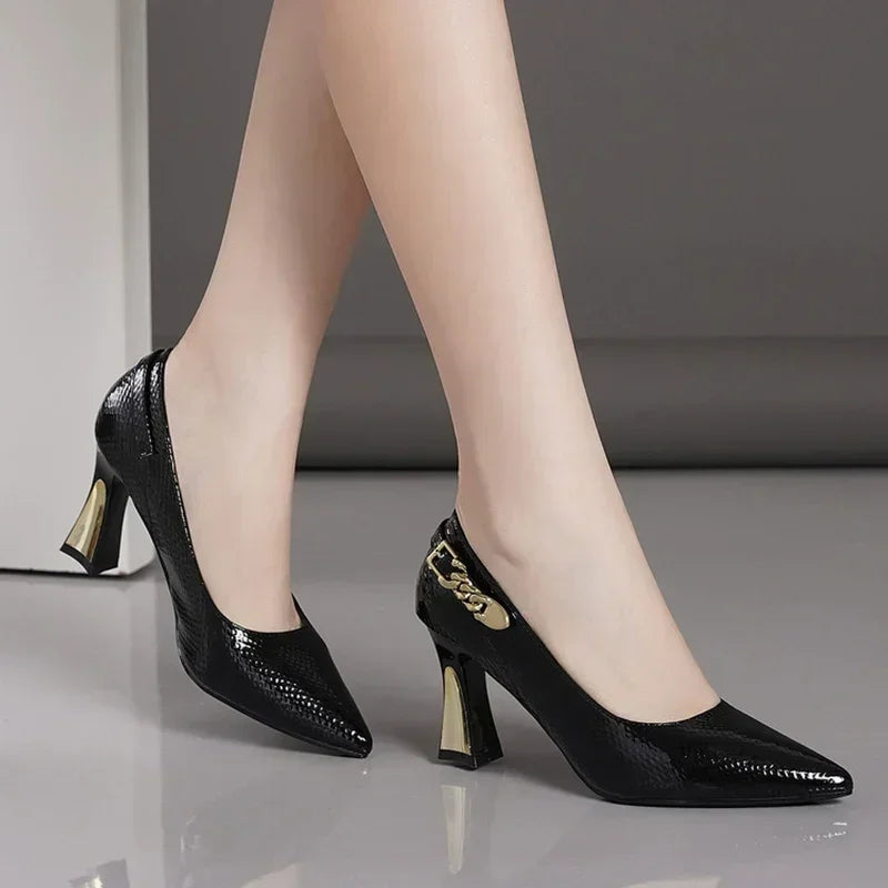 Fashion Women High Heels Shoes Sexy Pointed Toe Elegant Sandals Woman 2025 New Spring Designer Party Trend Pumps