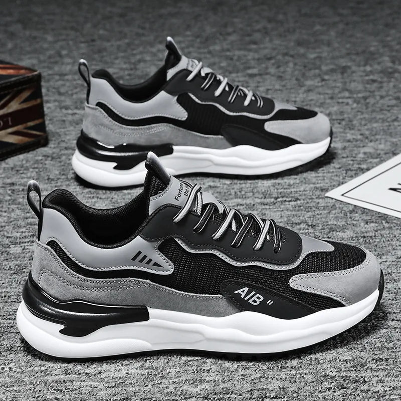 2025 Men's Shoes Autumn Sports Shoes Versatile Casual Shoe Running Anti Slip Height Increasing Dad Trendy Shoe Summer