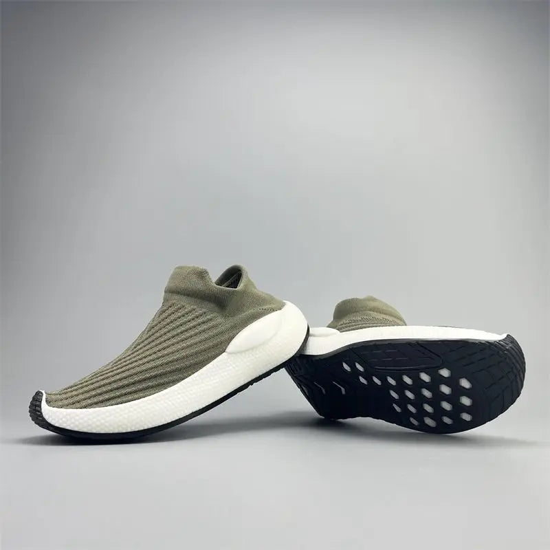 Men's Platform Sneakers - Slip-On Casual Shoes for Gym & Daily Wear