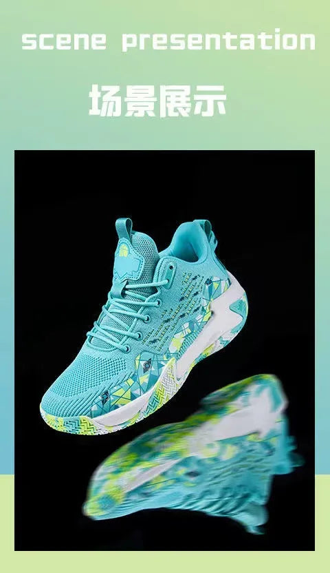 2024 new popular basketball shoes, breathable running shoes for teenagers and students, fashionable men's sports shoes