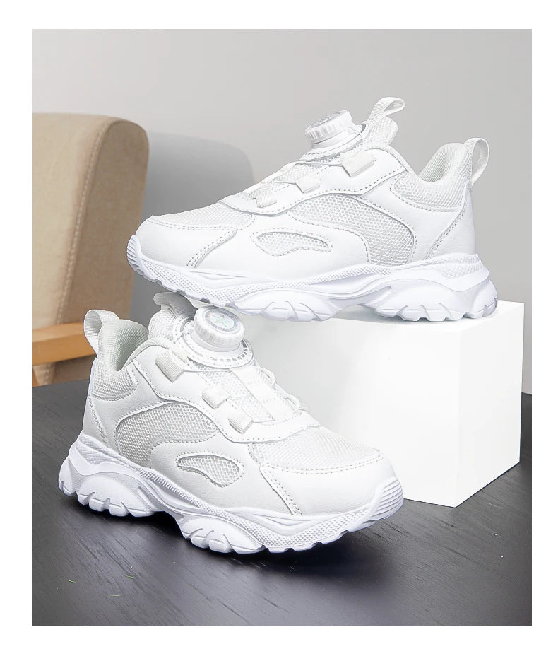 Kids Shoes Boy Casual Sneakers Platform Comfortable Black White Child School Sports Tenis Boy Shoes Children's Basketball Shoes