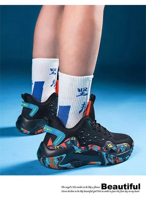 2024 new popular basketball shoes, breathable running shoes for teenagers and students, fashionable men's sports shoes
