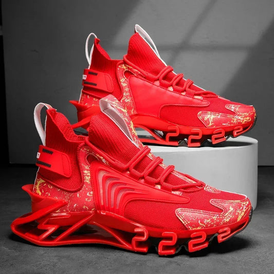 Men's Athletic Basketball Shoes - High Performance Sports Sneakers Size 46