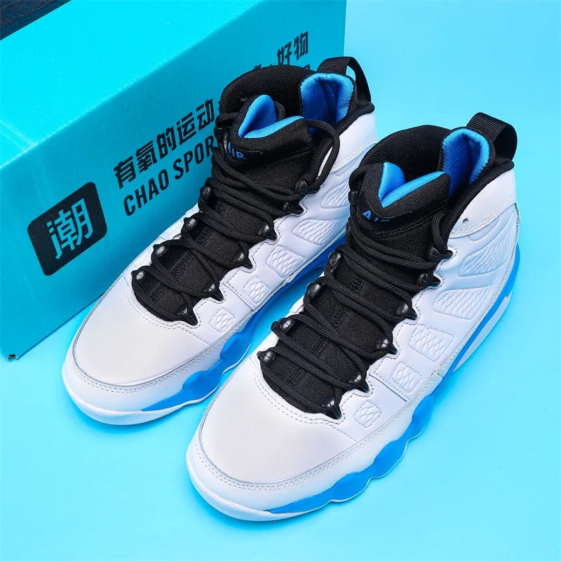 New High-top Basketball Shoes Men Outdoor Sneakers Resistant Air Cushioning Shoes Breathable Sport Shoes Fashion Running Shoes