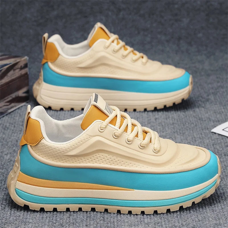 Casual Sneaker Round Toe Men's Sneakers Sports and Leisure Shoes for Men Soft and Comfortable Loafers Wear-resistant Non-Slip
