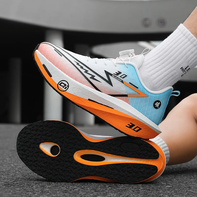 Men's Sports Shoes Sneakers Carbon Plate Running Shoes Male Marathon Racing Shock-absorbing Athletics Training Shoes for Women