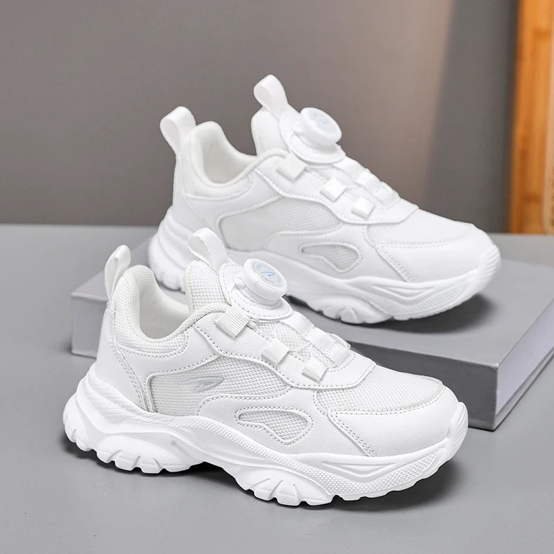 2025 Hot Selling Autumn Childrens Sports Shoes Lightweight and Simple Solid Color Running Shoes Arch Support Training Shoes