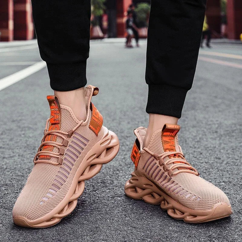 YRZL Men Shoes Sport Comfortable Sneakers Breathable Couple Running Shoes Women Tenis Sports Shoe White Walking Man Sneakers