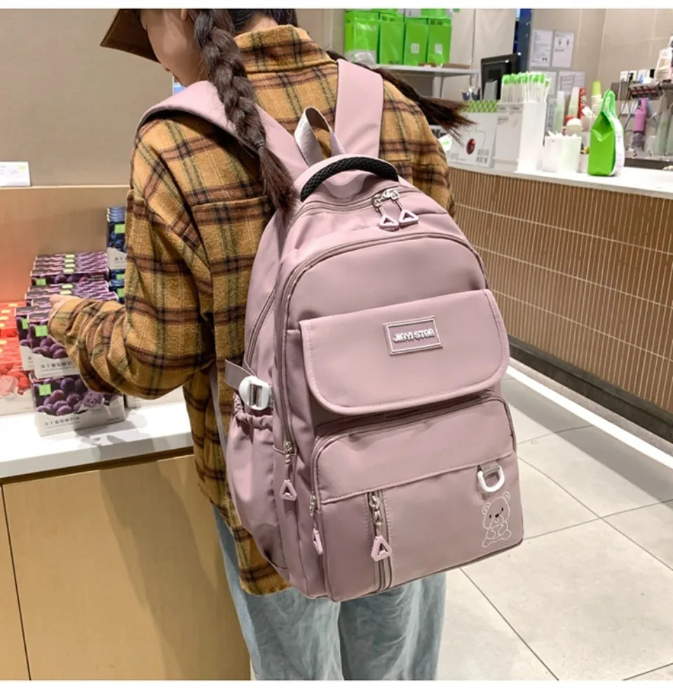Backpack Female New Travel Bag High School Student Schoolbag Large Capacity Korean Version Leisure Computer