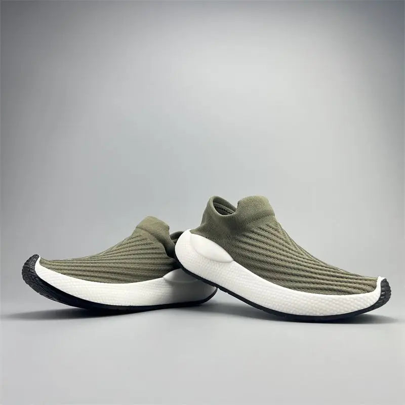 Men's Platform Sneakers - Slip-On Casual Shoes for Gym & Daily Wear