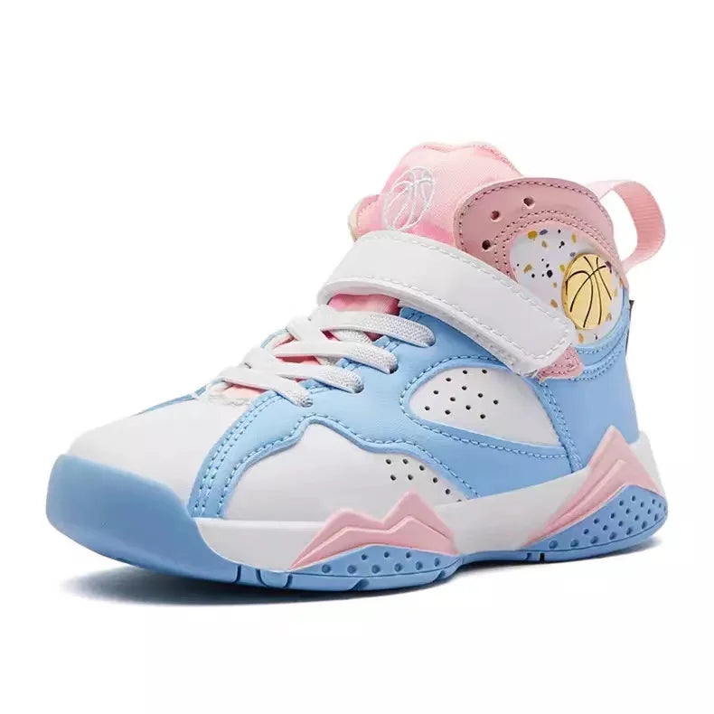 Boys Basketball Shoes - Non-Slip Breathable Athletic Sneakers for Kids