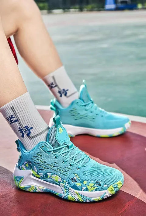 2024 new popular basketball shoes, breathable running shoes for teenagers and students, fashionable men's sports shoes