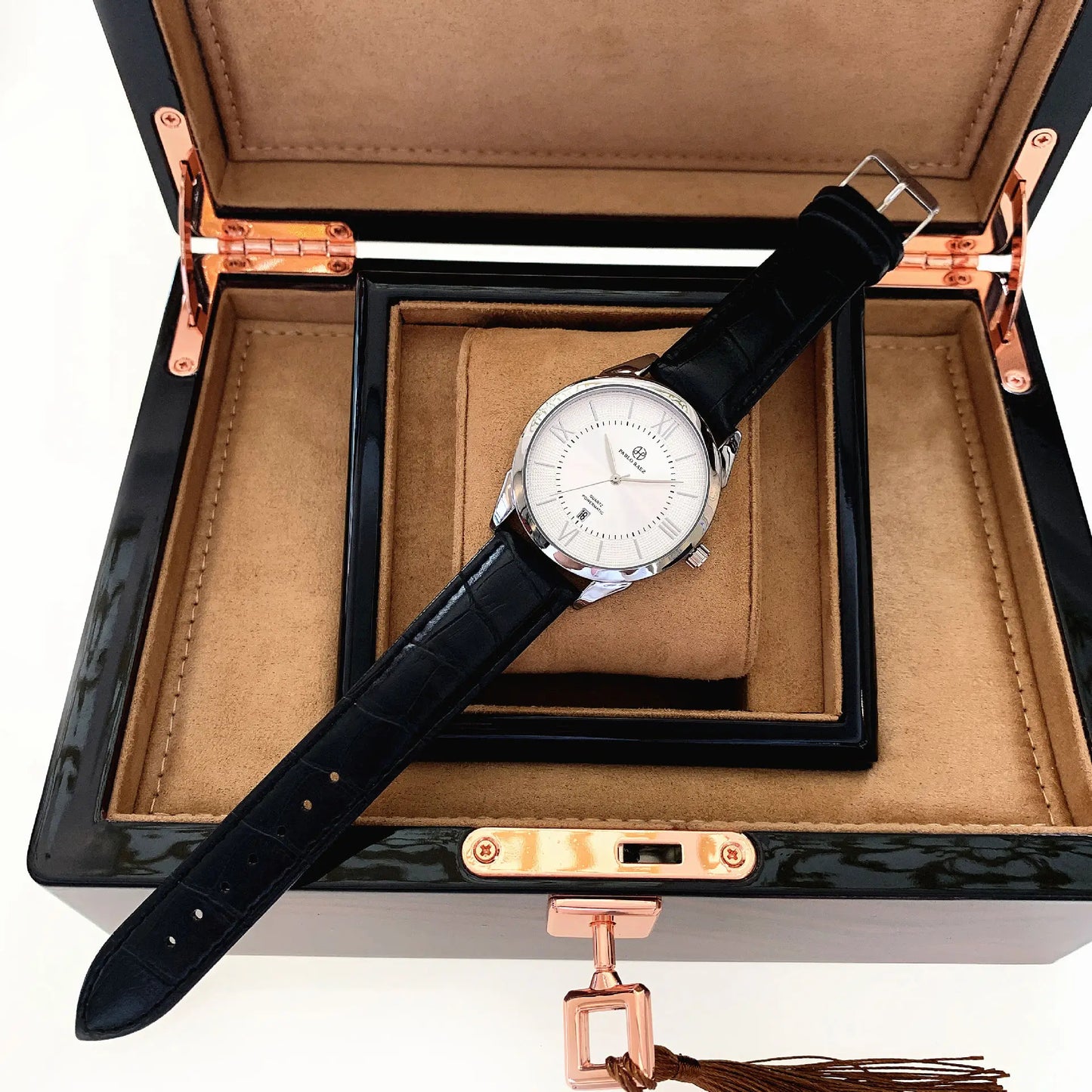 UTHAI High Authentic Men Watch Brand Waterproof Leather Calendar Student Exam Table Male Fashion Quartz Clock Watches Has Box
