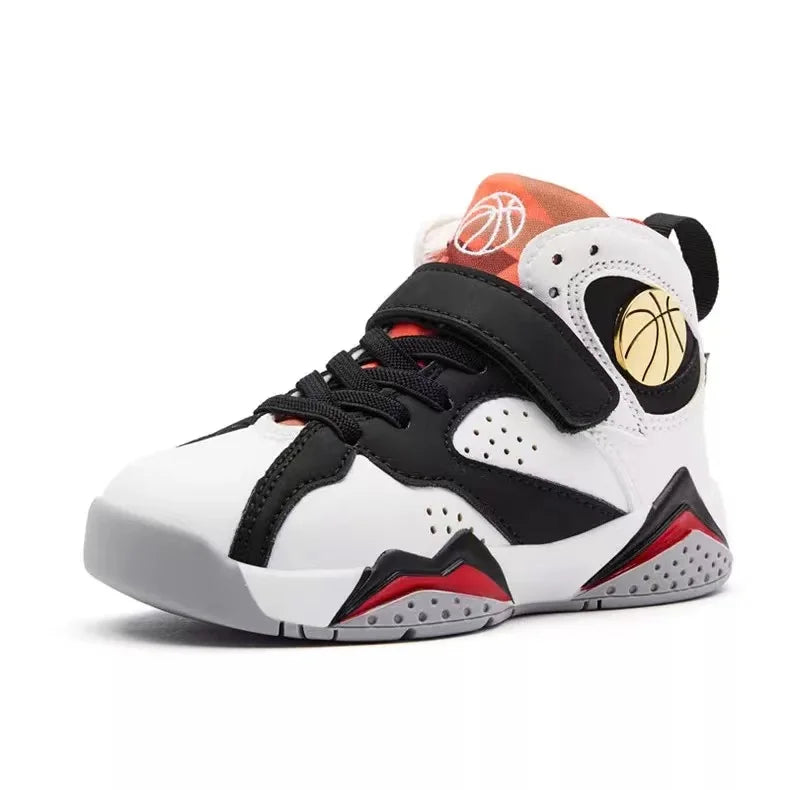 Boys Basketball Shoes - Non-Slip Breathable Athletic Sneakers for Kids