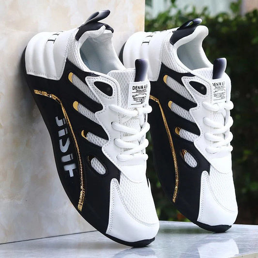 2025 Men Sneaker High Quality Leather Casual Shoes for Men Fashion All-match Sports Shoes Platform Comfortable Men Running Shoes