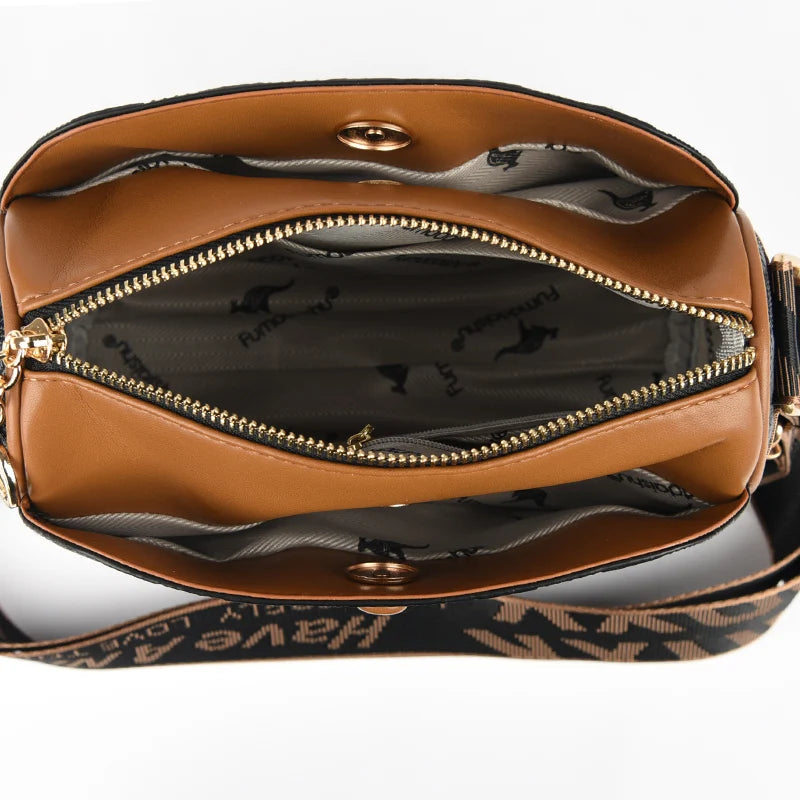 Women High Quality Soft Leather Shoulder Bags Luxury Designer Purses Crossbody Bag Ladies Vintage Messenger Commuting Sac A Main