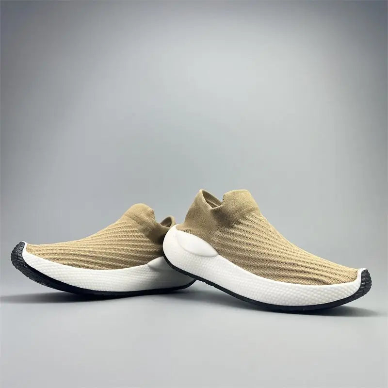Men's Platform Sneakers - Slip-On Casual Shoes for Gym & Daily Wear