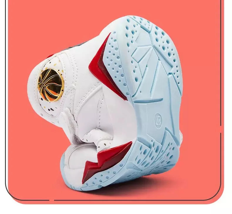 Boys Basketball Shoes - Non-Slip Breathable Athletic Sneakers for Kids
