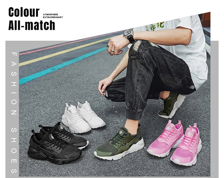 Size 36-47 Casual Sports Shoes for Men and Women Lightweight Mesh Breathable Summer Running Shoes, Fashionable EVA Outsole