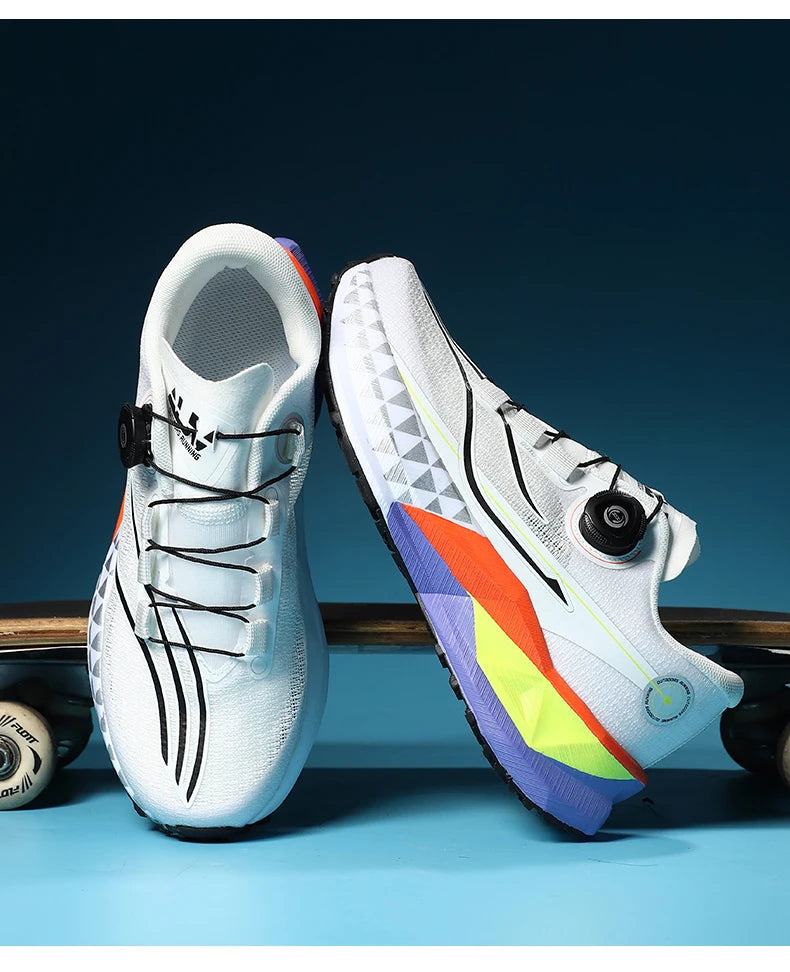 2025 New Lightweight Outdoor Casual Sports Shoes With Rotating Buckle Carbon Plate And Popcorn Outsole Running Shoes For Men