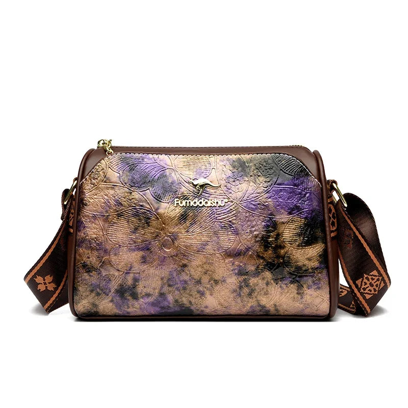 Women High Quality Soft Leather Shoulder Bags Luxury Designer Purses Crossbody Bag Ladies Vintage Messenger Commuting Sac A Main