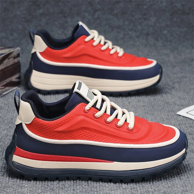 New Shoes for Men Chunky Sneaker Thick-soled Casual Sport Shoes Street Trend Colors Height Increasing Platform Shoes