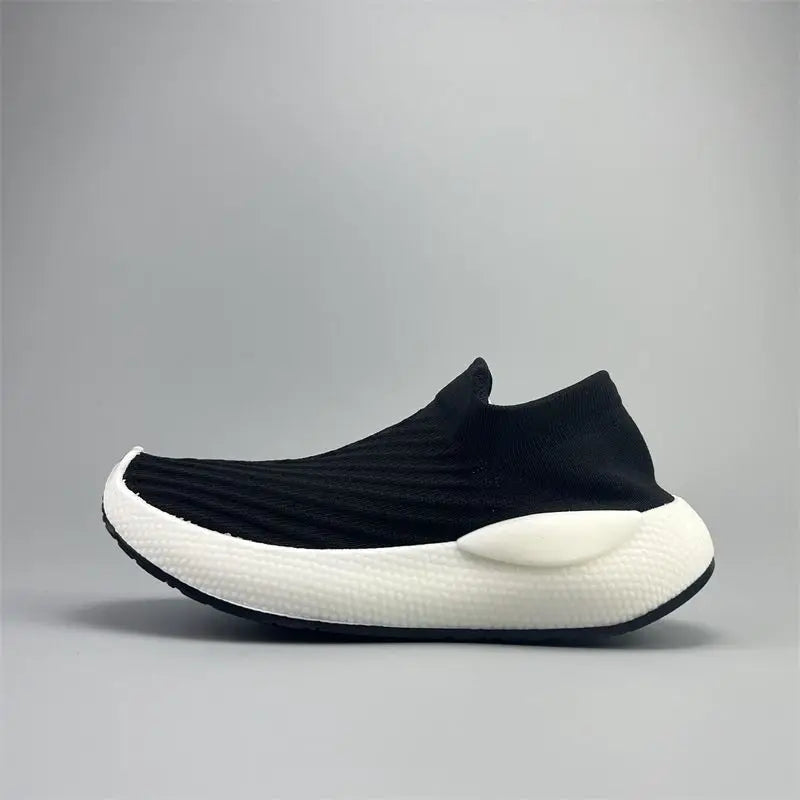 Men's Platform Sneakers - Slip-On Casual Shoes for Gym & Daily Wear