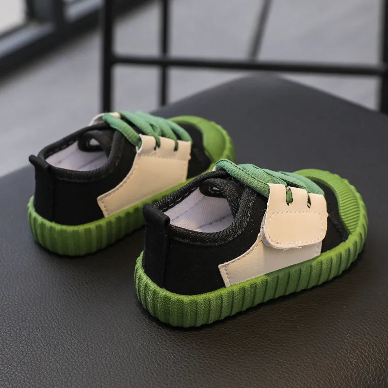 Kids Shoes Girls Boys Sneakers Canvas Toddler Breathable Shoes Spring Running Sport Baby Soft Unisex Casule Sneaker for 1-8Y