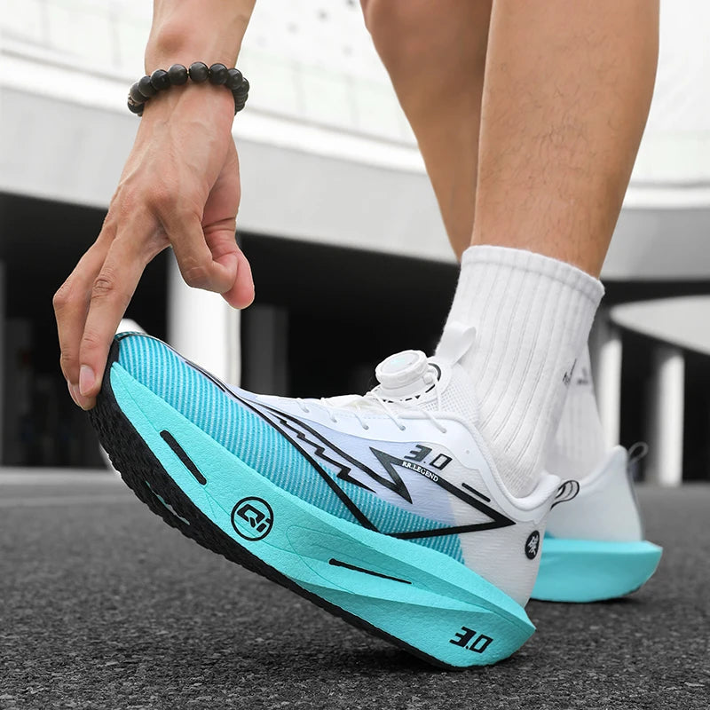 Men's Sports Shoes Sneakers Carbon Plate Running Shoes Male Marathon Racing Shock-absorbing Athletics Training Shoes for Women