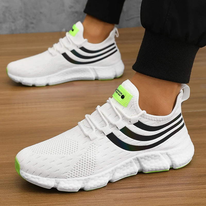Men Casual Sports Shoes Breathable Lightweight Sneakers Anti-slip Flats Outdoor Running Walking Tenis Athletic Jogging Shoes