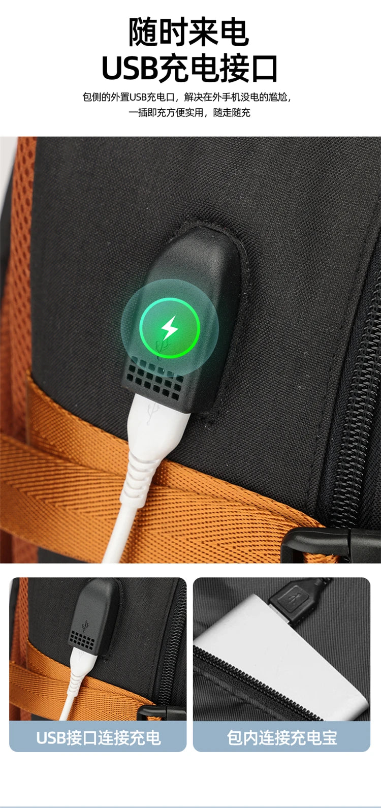 Backpack for men, large capacity travel bag, outdoor waterproof luggage bag, business trip hiking bag, student backpack, backpac