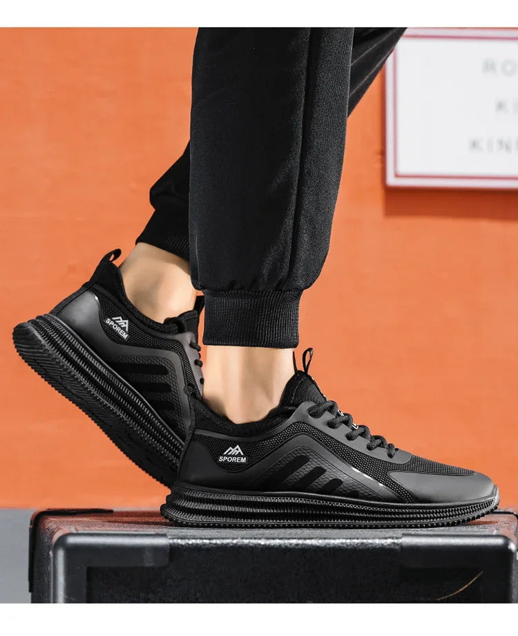 Sports Shoes Man's Lightweight Soft Sole Casual Comfortable Shoes Thin Flat Bottom Resistant To Dirt Trendy Streamline Anti-slip