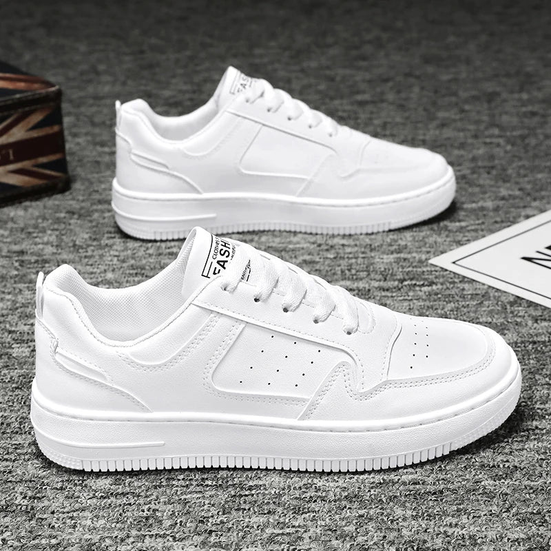 Men's Shoes Explosion Thick Soled Leather Small White Shoes Men's Trendy Shoes with Fashion Board Shoes Street Casual Shoes