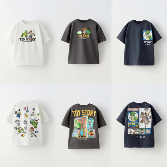 Trendy Brand Children's Clothes Summer T Shirts Cartoon Pattern Fashion Boy's Short Sleeve Crewneck Tees Toddler Costume T-shirt