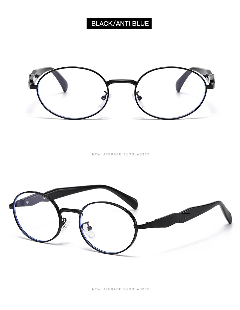 Car Sun Glasses 3pcs New Metal Small Oval Sunglasses Women Trend High Quality Classic Men Luxury Brand Eyewear Unisex